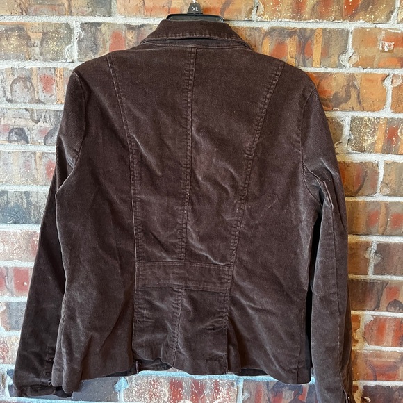 St.John’s Bay Stretch Women’s Brown Corduroy Button Up Jacket Size:Large - Picture 3 of 8